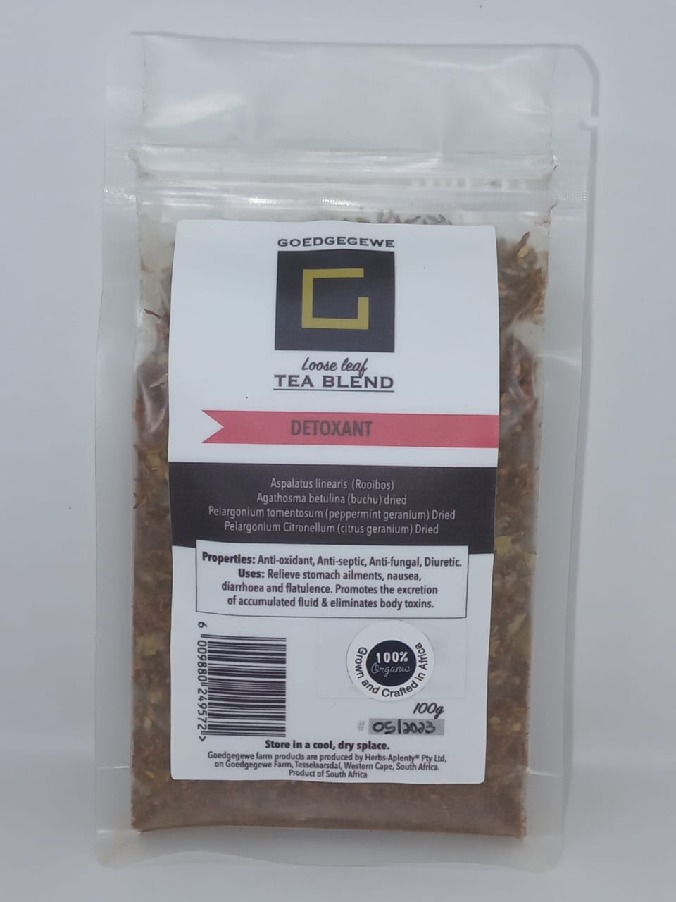 Goedgegewe Organic Loose Leaf Detoxant Tea 100g