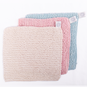 Craft - Knitted cloth 20x20cm PINK